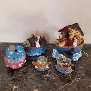 Noah's Ark Vintage Resin collection 5 pcs